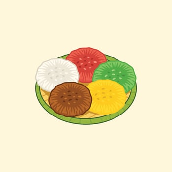 Indonesian Snack Illustration Kue Cucur vector
