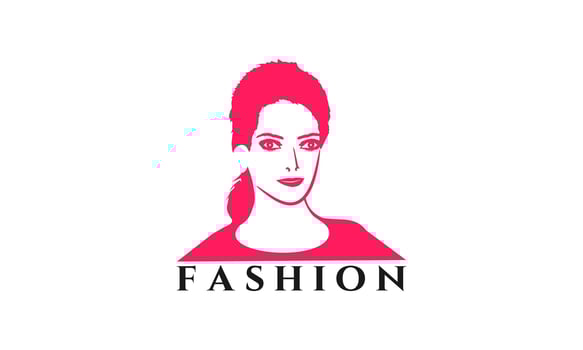 Cute Female Elegant Beauty Logo Template vector
