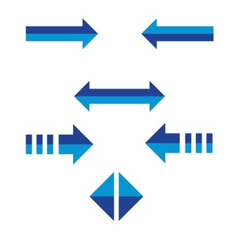 Arrows set illustration vector