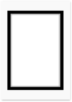 white frame picture border transparent background png