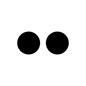 Flicker Icon Black Logo Flicker App Editable Transparent Background Premium Social Media Design for Digital Download png