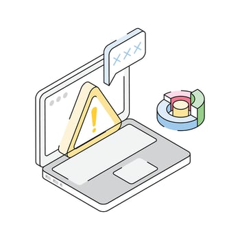 Download our isometric icon of system error vector