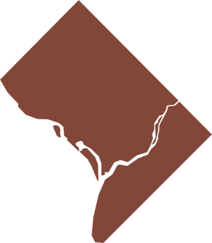 freehand drawing of Washington DC city map. png