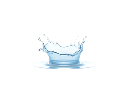 Floating Water Splash Isolated on Transparent Background with Droplets png