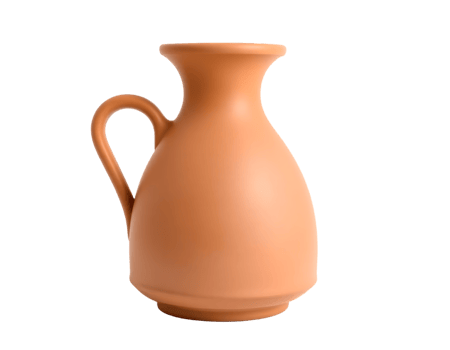 Terracotta Vase with Handle png