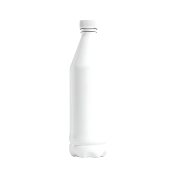 White plastic bottle isolated on a transparent background png