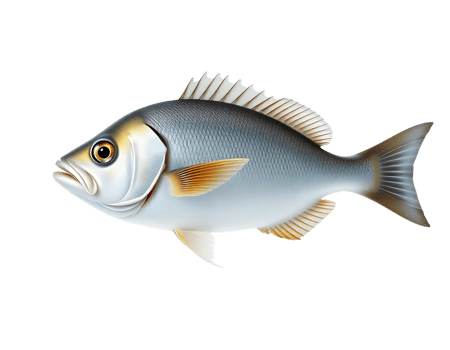 Realistic Sea Bream Fish Illustration png