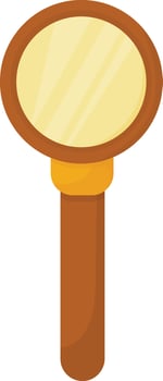 Wooden Magnifying Glass vector