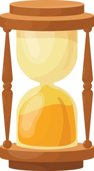 Classic Hourglass Timer vector