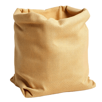 Open Burlap Sack Isolated on Transparent Background png
