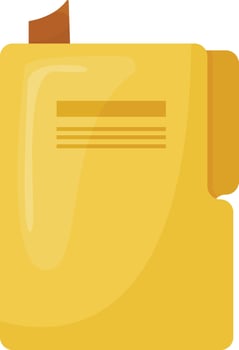 Yellow Document Folder vector