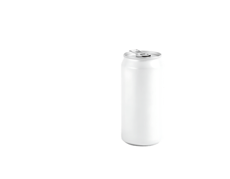 White Aluminum Beverage Can Mockup png