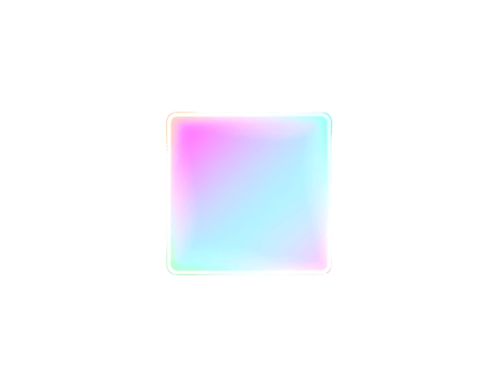 Holographic Square with Gradient Colors png