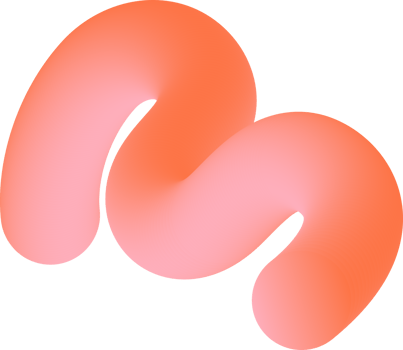 3D gradient abstract orange shape. Colored fluid wavy line. Bright blended holographic element. Swirl modern dynamic stroke. Trendy splash png