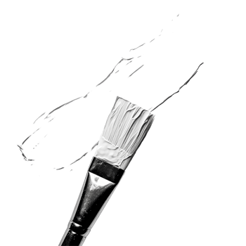 A clean brush stroke of transparent paint on a blank transparent surface illustrating texture and artistic potential, transparent paint smeart brush strokeisolated on transparent background png