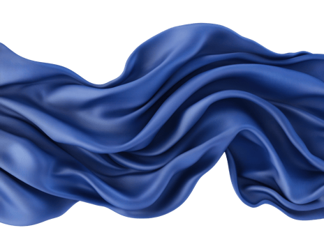 Elegant blue fabric with soft waves for creative design png
