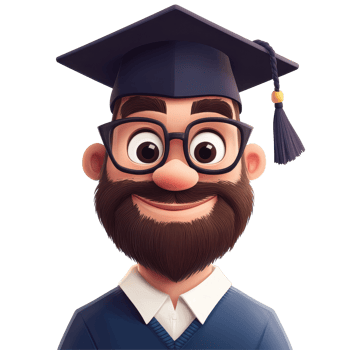 Cartoon character in graduation cap and glasses with a joyful expression celebrating academic achievement, Cartoon Character Face Graduate with Cap and Glasses on white background png