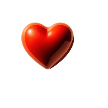 Heart shaped object casts a long shadow on a white background during bright daylight, heart shaped object with a long shadow, white background png