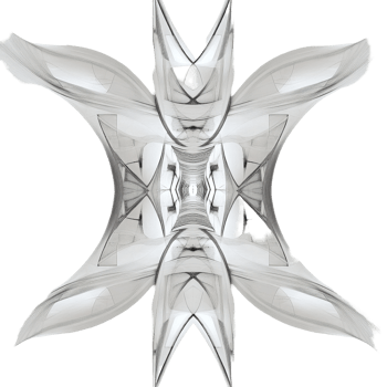 Symmetrical design showcasing intricate patterns with infinite reflections in a modern space, Infinite Reflections Artistic Symmetry in Design, white background png