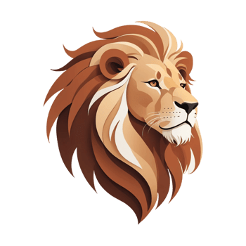 Minimalist Lion Icon png