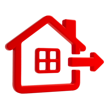 House with Arrow Icon - Real Estate Symbol png