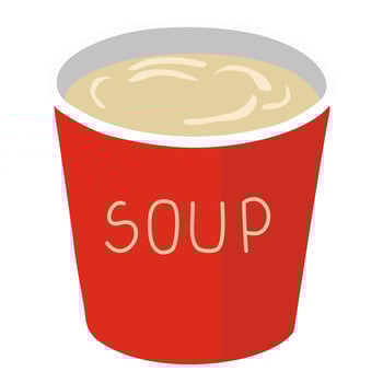 Takeaway Soup Cup Illustration vector