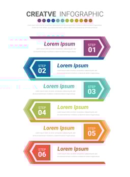 Infographic template with option can be used for workflow layout, diagram. vector