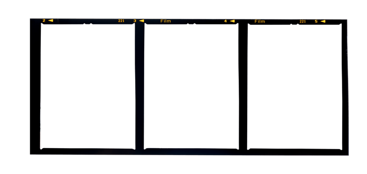 Medium format color film frame.With white space.copy space. png