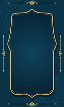 Luxury wedding invitation blank cover template vector
