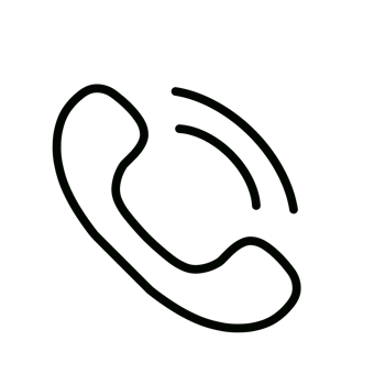 Minimalist Black Telephone Icon png