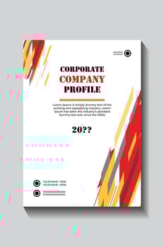 Stylish Corporate Company Profile for Business Presentations, vector