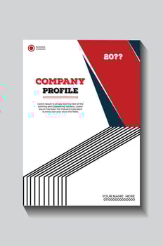 Stylish Company Profile Cover, vector