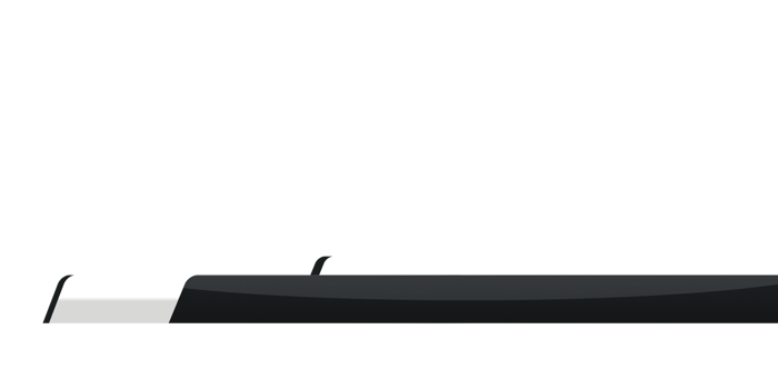 Professional Black and White Title Lower Third Transparent Background png