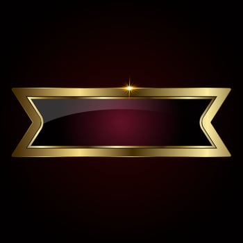 The angular design and sharp edges bring a contemporary edge, while the golden sheen adds timeless sophistication. and dark red Button web steel on dark background vector