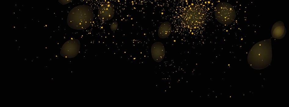 Gold glitter golden sparkle effect vector
