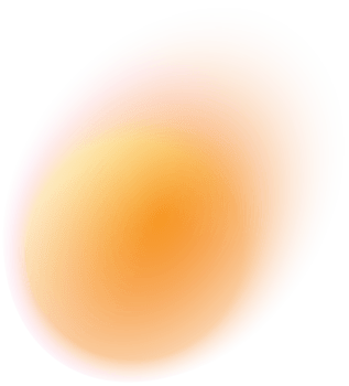 Abstract gradient shape with light blur. Watercolor rounds with soft glow and gradation. Circle blob with fluid effect and liquid texture png