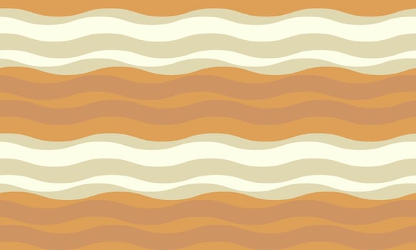 Abstract wavy stripes background in calming earth tones. Perfect for website banners, social media posts, or textile design. vector