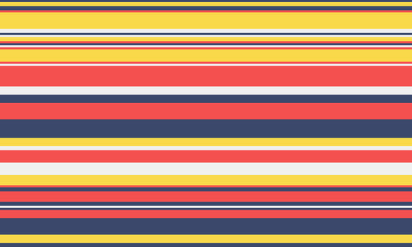 Vibrant horizontal stripes in yellow, red, and blue create a cheerful, energetic pattern. Perfect for website backgrounds, textiles, or any project needing a bold, graphic element. vector