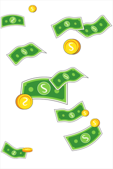 financial or bank or lottery win background. Illustration finance cash png
