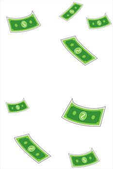 money is falling from the sky. Money , bills . png