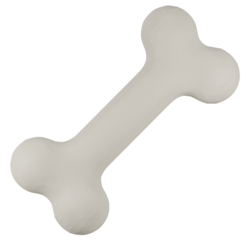 Illustration of a White Bone 3D png