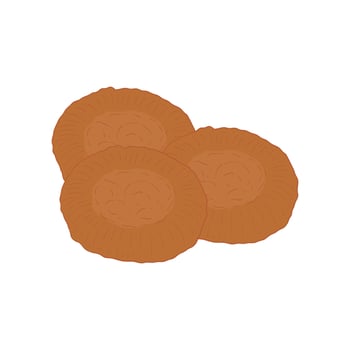 Cucur cake a typical Indonesian snack cartoon illustration vector