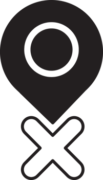 location with delete icon png
