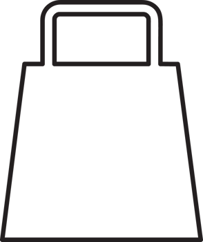 simple outline shopping bag icon png