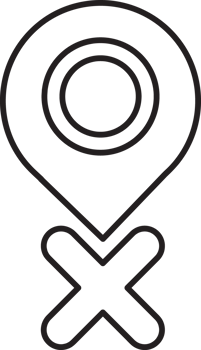delete icon on location pin icon png