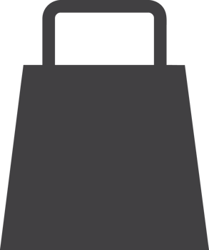 simple black shopping bag icon png