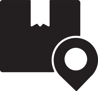 black delivery with location icon png