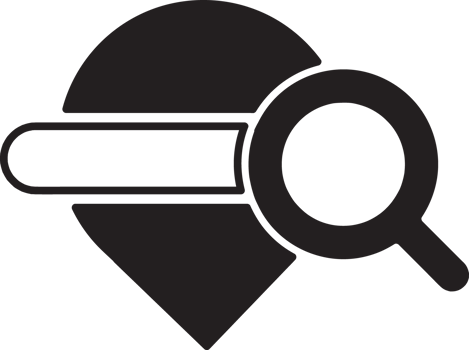 black location explore icon png