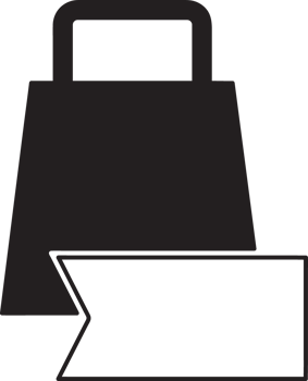 shopping bag with tag icon png
