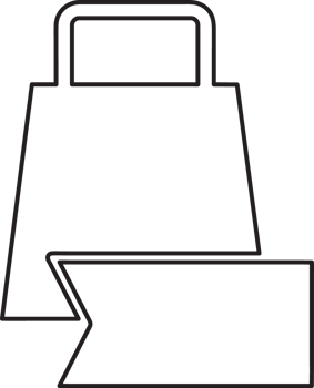 outline shopping bag with tag icon png
